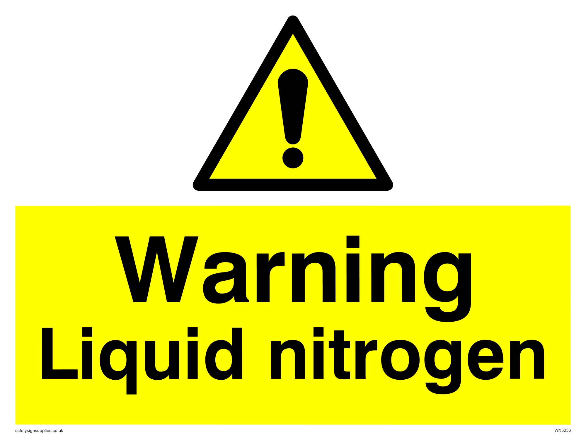 Liquid Nitrogen Warning sign