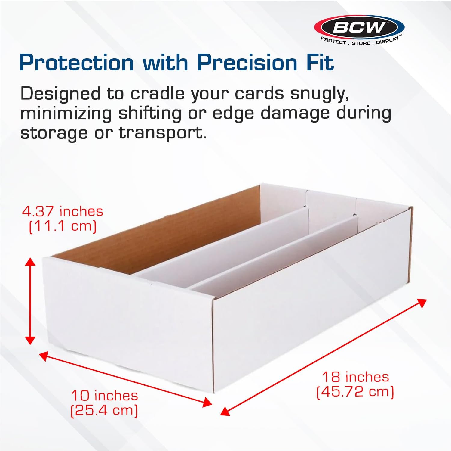 BCW Super Shoe Storage Box – 5 Pack | Cardboard Organizer for Trading, Gaming & Collectible Use | Holds 3,000 Standard or 600 3x4 Toploaders | Assembly Required