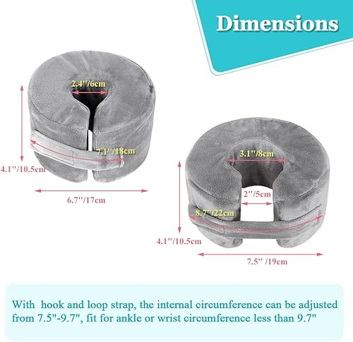 Miniatura 2 de Almohada de apoyo para pies, protectores de talón, cojín de pie para úlceras por presión, úlcera, protector de tobillo, almohadillas para el dolor