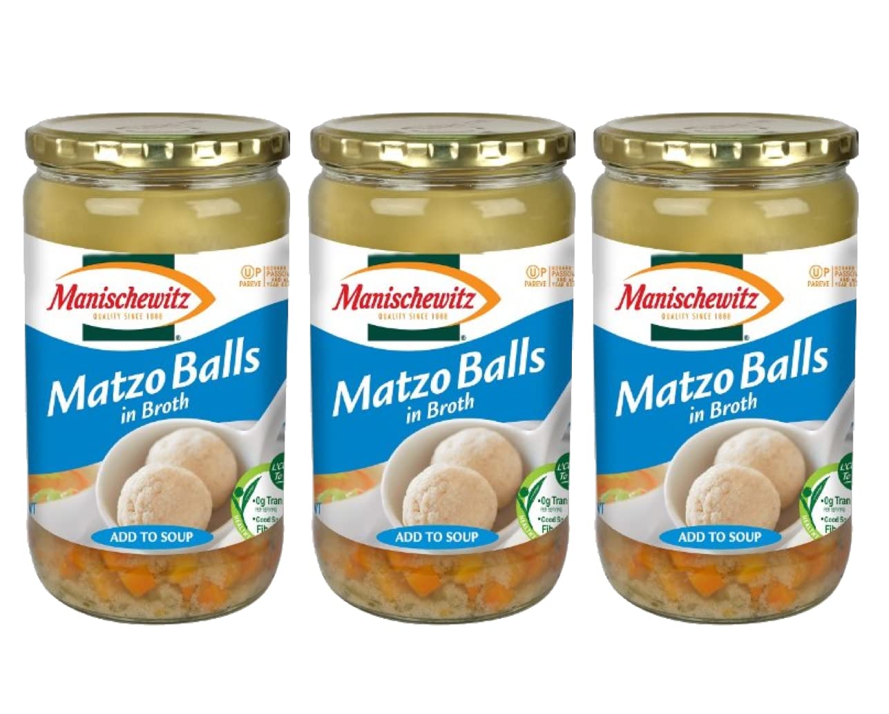 MANISCHEWITZ SOUP MATZO BALL BROTH JAR, 24 OZ