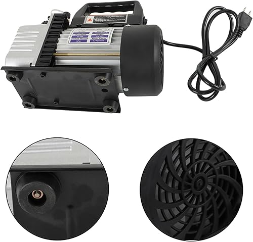 Miniatura 3 de waltyotur Bomba de vacío 3CFM 110V60hz 5Pa Bomba de Vacío Negro