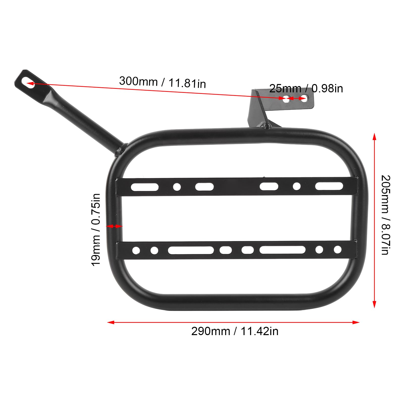 Luocute Motocykl Universal Saddle Work, Batters Stojaki na montaż do F900GS 2023-2025, Motocykle Saddle Caking Stojaków, Mocowanie w Torbie z żelaznym Bagażem, Lewa Strona