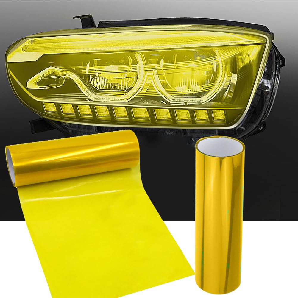 Pellicola Adesiva Per Fari Auto Giallo Fluorescente 30x150 Cm - VT Supplies