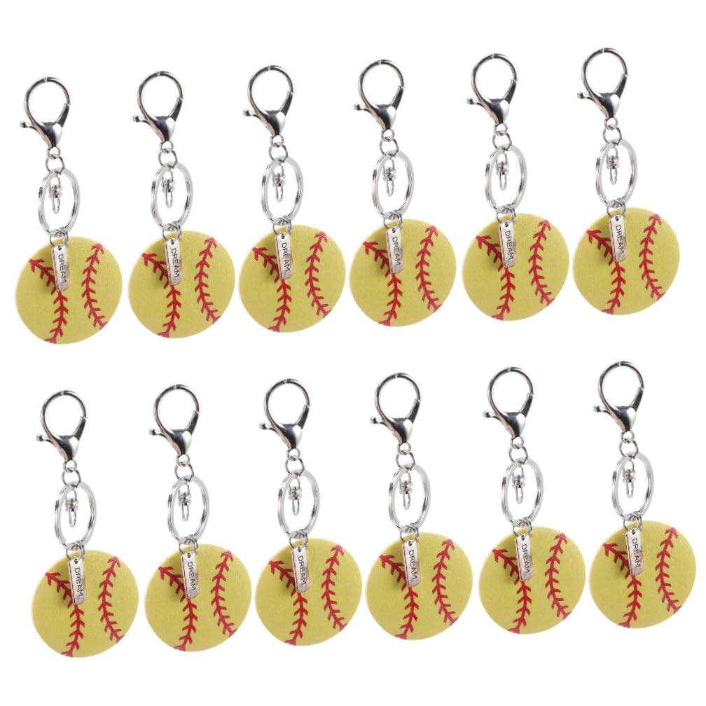 BESTonZON Portachiavi Softball Per Decorazioni Per Chiavi E Sportivo Per Appassionati Softball
