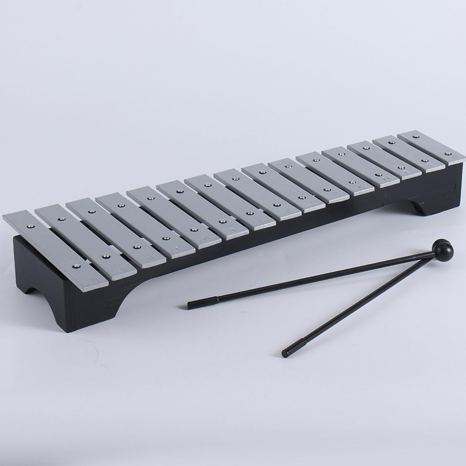 Generic Kit Glockenspiel en Aluminium 15 Tons, Facile à Transporter pour L'éveil de L'éducation Précoce