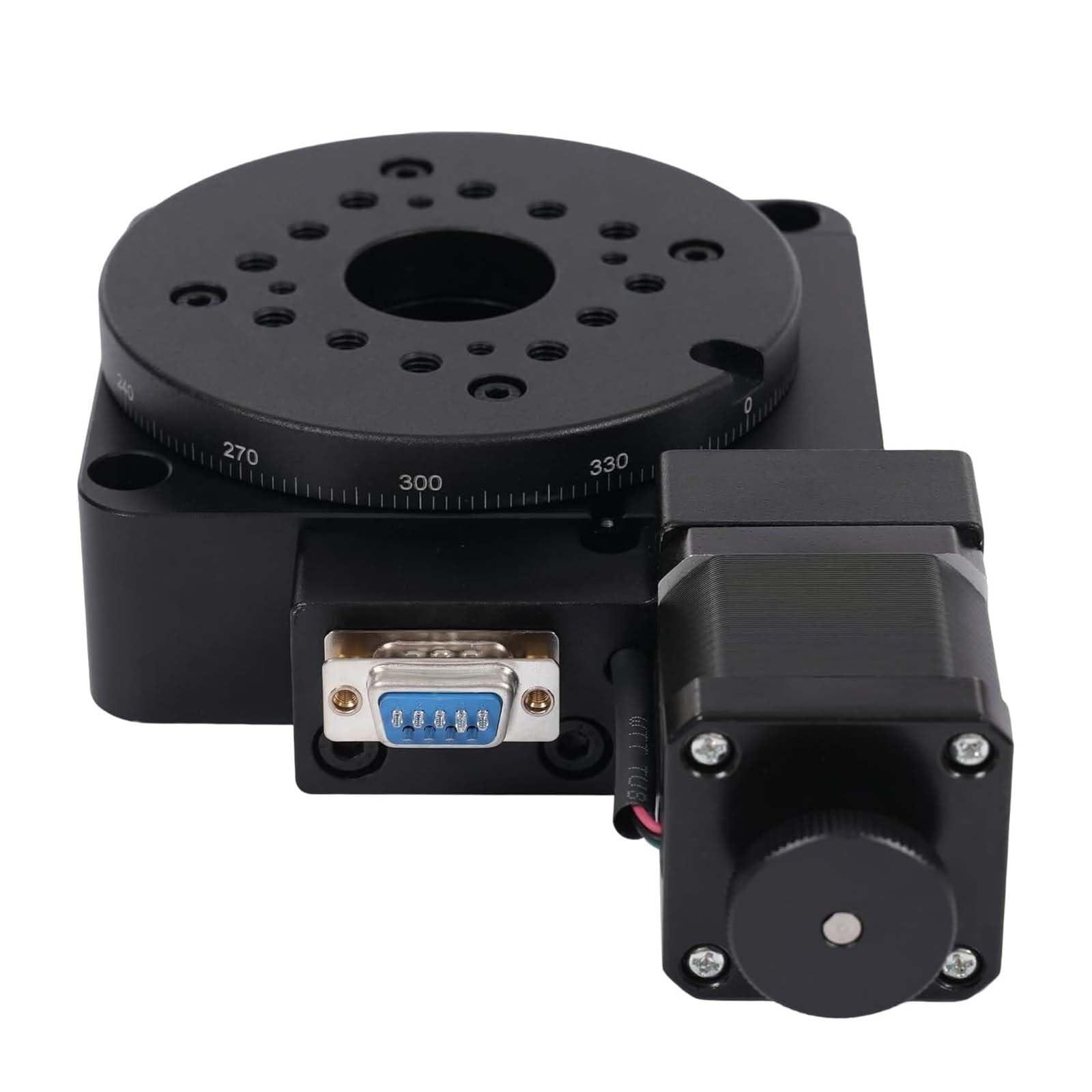 Plateforme rotative de 100mm avec répétabilité de 0,005° pour charge de 45kg