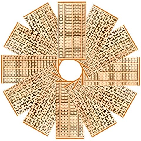 YUNGUI 12Pcs 50X100mm 2-3-5 Joint Universal PCB Boards Single Side Copper Prototype Paper Circuit Stripboards Breadboard Cover