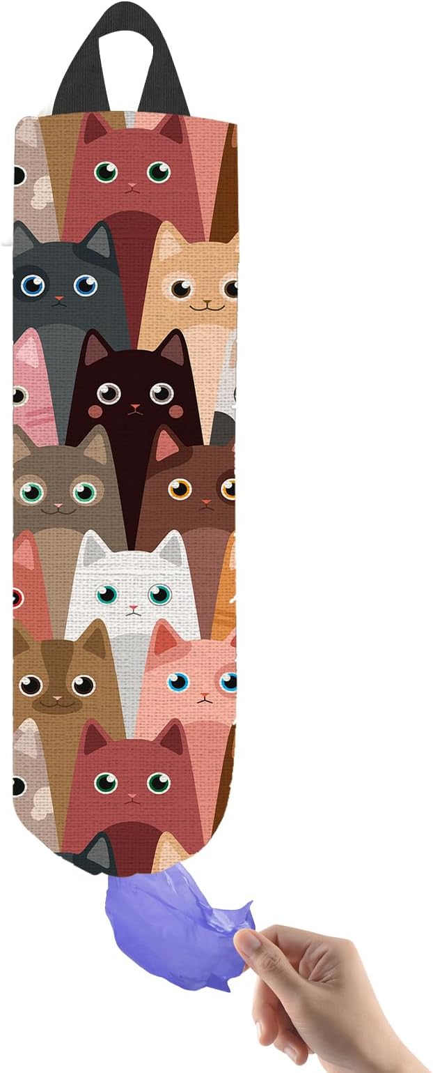 BRUAOWJF Plastic Bag Holder, Reusable Grocery Bag