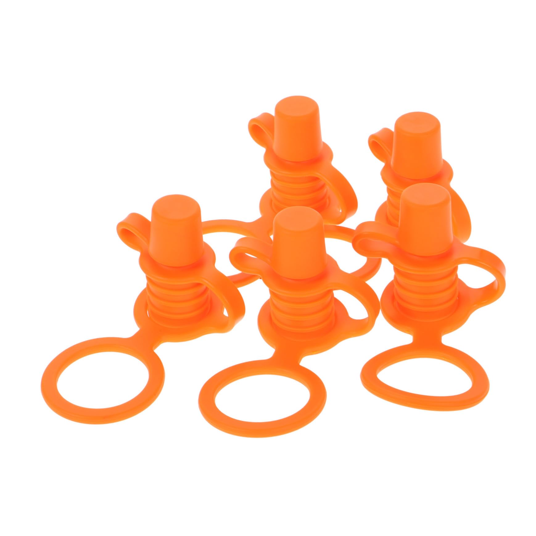 VICASKY Leakproof Silicone Water Bottle Tops for Toddlers 5 Pcs Boys and Girls Bottle Spout Adapters Sturdy Design