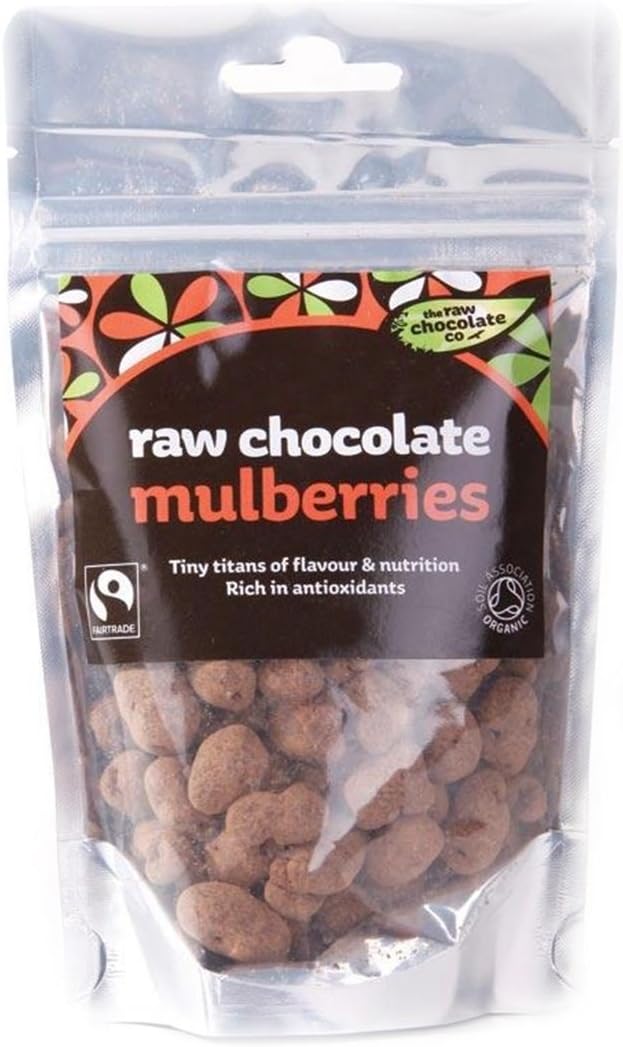 The Raw Chocolate Co | Chocolate Covered Mulberries | 6 x 125G