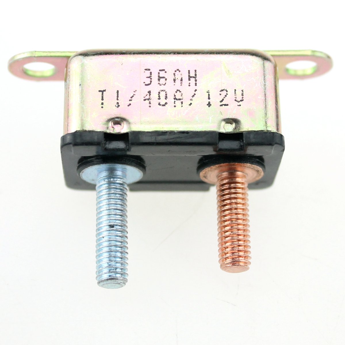 ZOOKOTO 12V 40A Auto Circuit Breaker Automatic Reset Fuse Stud Bolt 40 Amp
