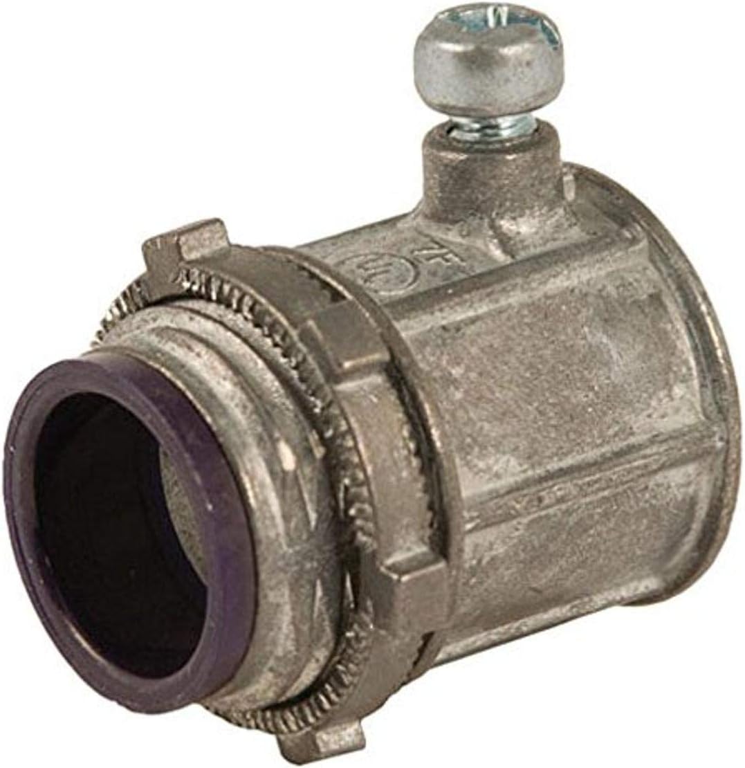 Hubbell-Raco 2636 Die Cast Zinc Connector, Set Screw, Insulated, EMT Conduit, 1" (Pack of 50)
