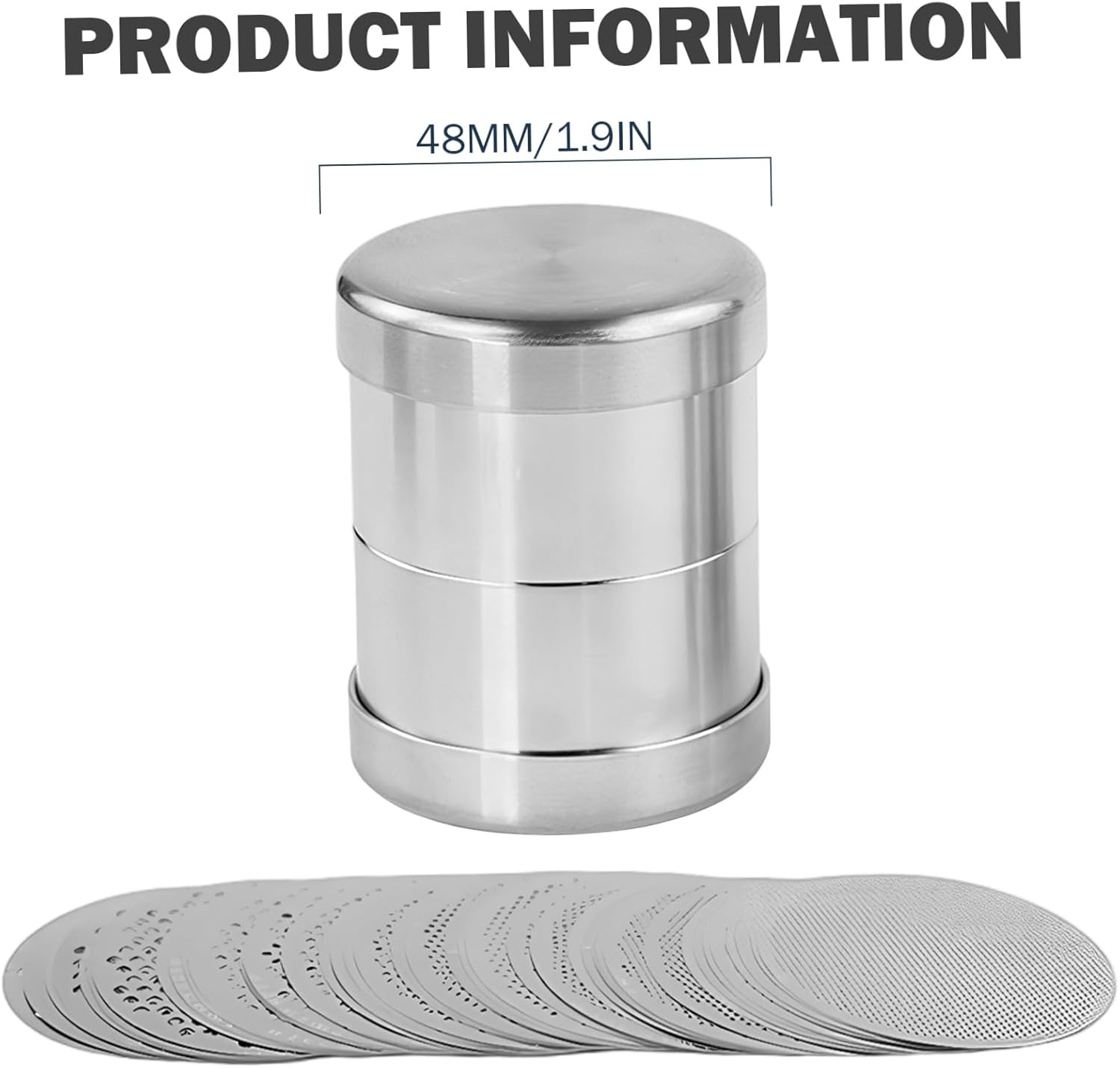 Bead Sorter Sifter 48mm Stainless Steel Sieve, Fine Mesh Jewelry Making Tools for Diamond Sorting and Stone Sizing Art_Supplies..