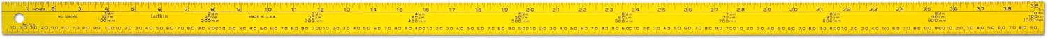 Lufkin 1261ME 1m/3-Feet Metric-English Aluminum Meter Stick