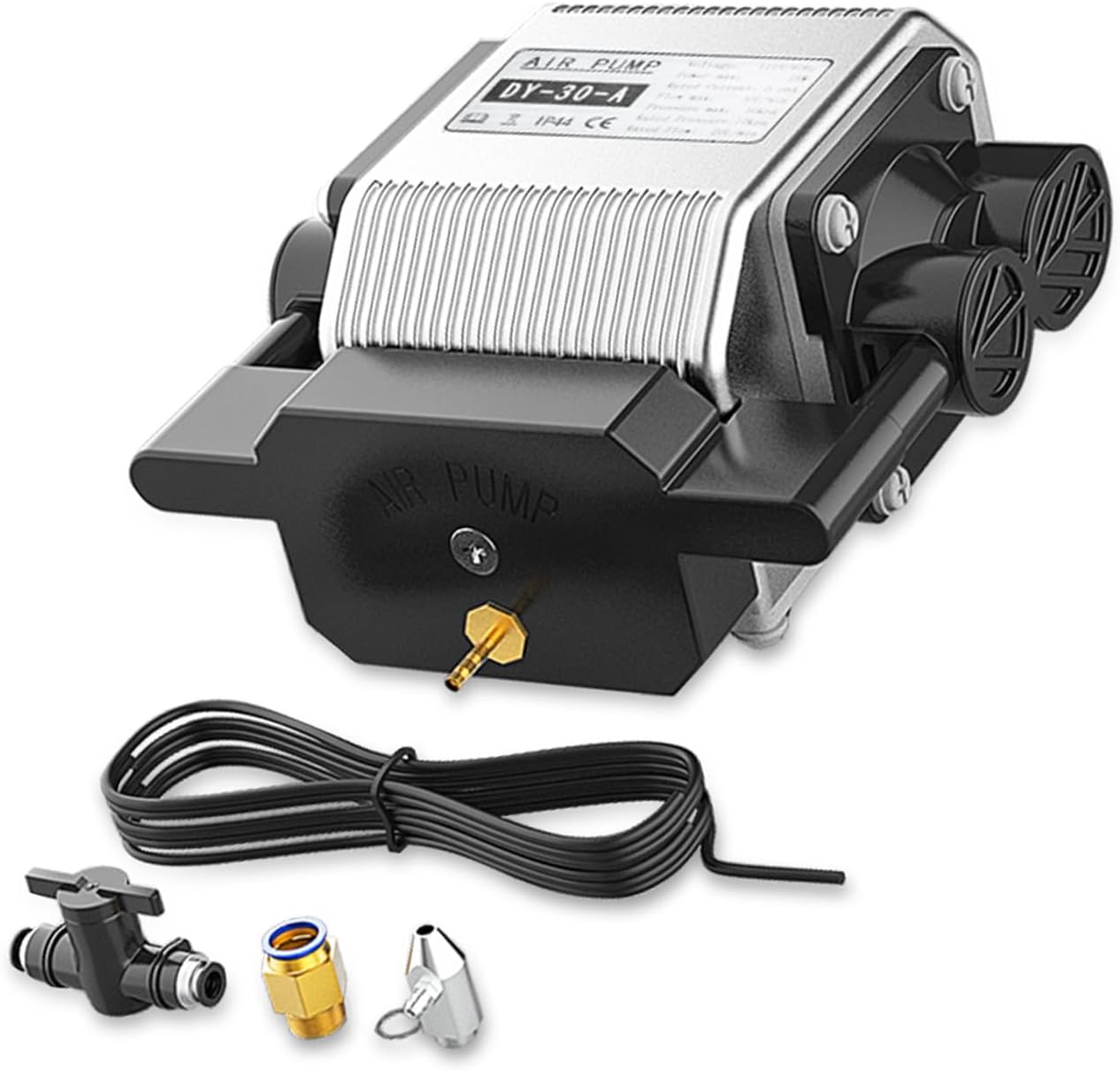 Longer Adjustable Air Assist for RAY5 10W/20W Engraver, 10-30L/Mins Cooling & Refinement Adjustable Airflows Engraving Accessory