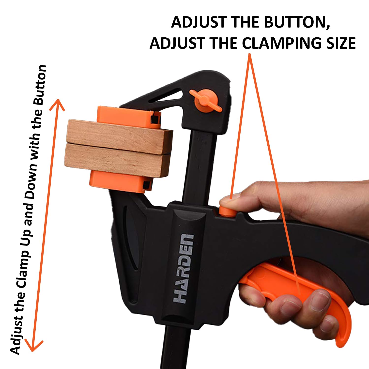 Harden 6" Quick Ratchet Bar Clamp for Woodworking - 600326 3