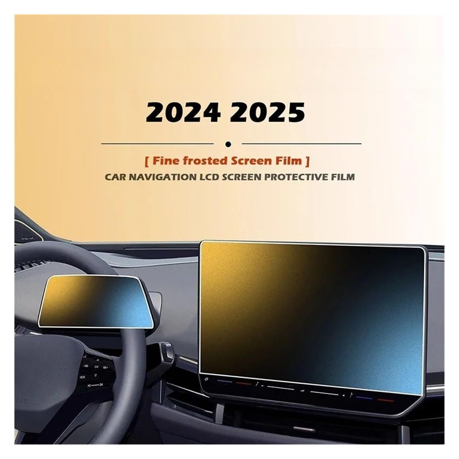Für Vo&lkswagen ID.UNYX 2024 2025 Autonavigations-Schutzfolie HD Matt Displayschutzfolie Kratzfest Displayfolie