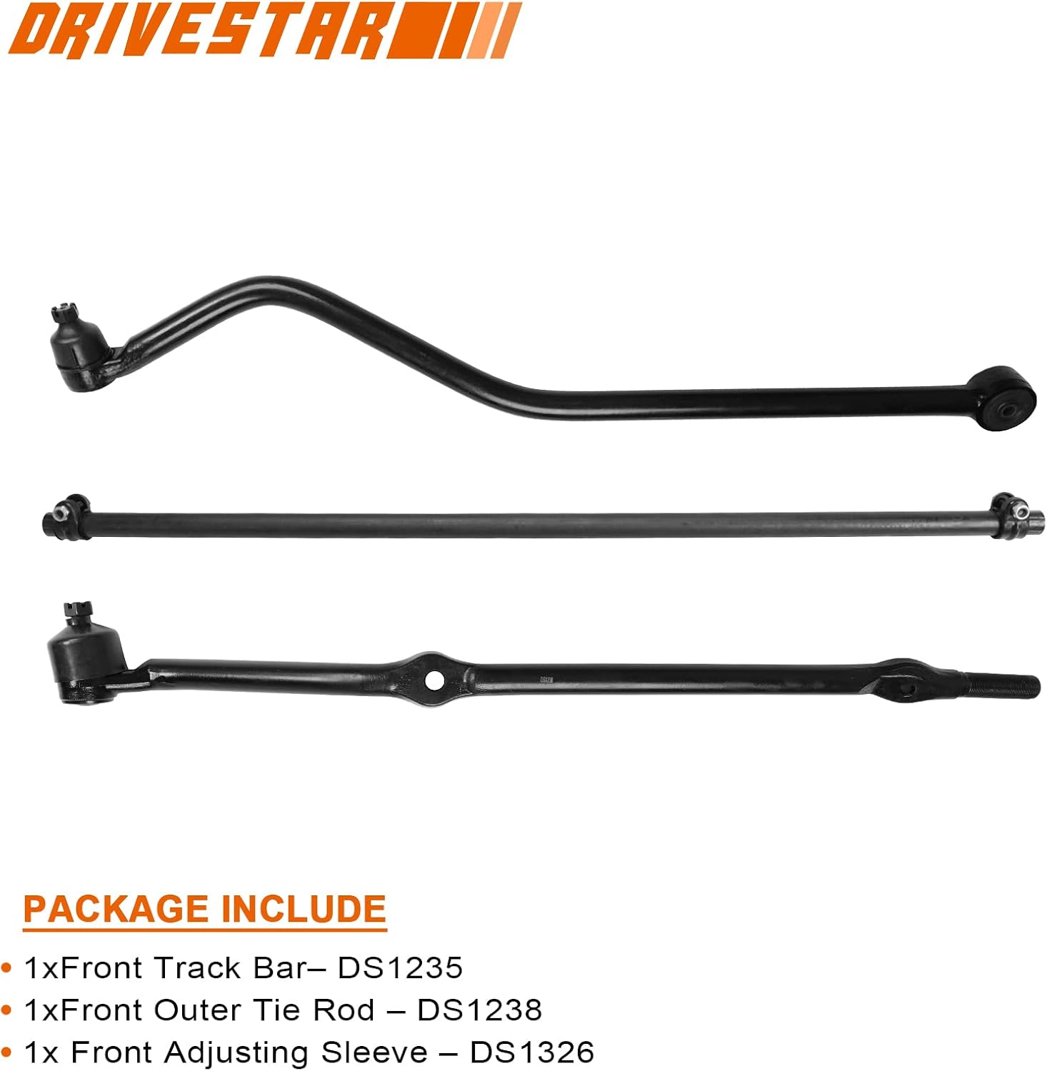 17pc Set Front Upper & Lower Control Arms, Ball Joints, Adjustment Sleeves, Track Bar, Outer Tie Rods and Sway Bar Kit Fit for 1991-2001 for Jeep Cherokee,1991-1992 for Jeep Comanche