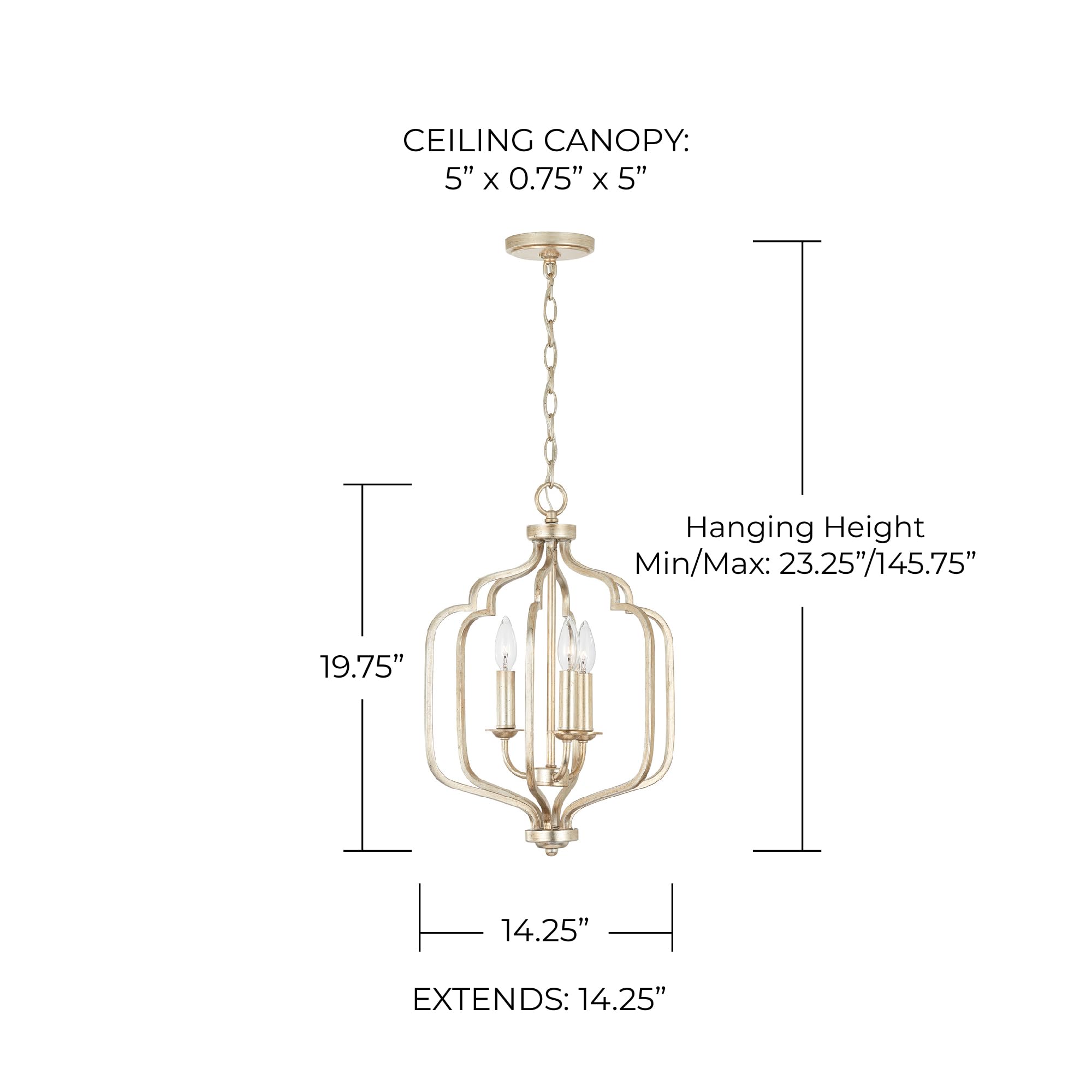 Amazon.com: Capital Lighting 538731WG Ophelia Open Frame Candle