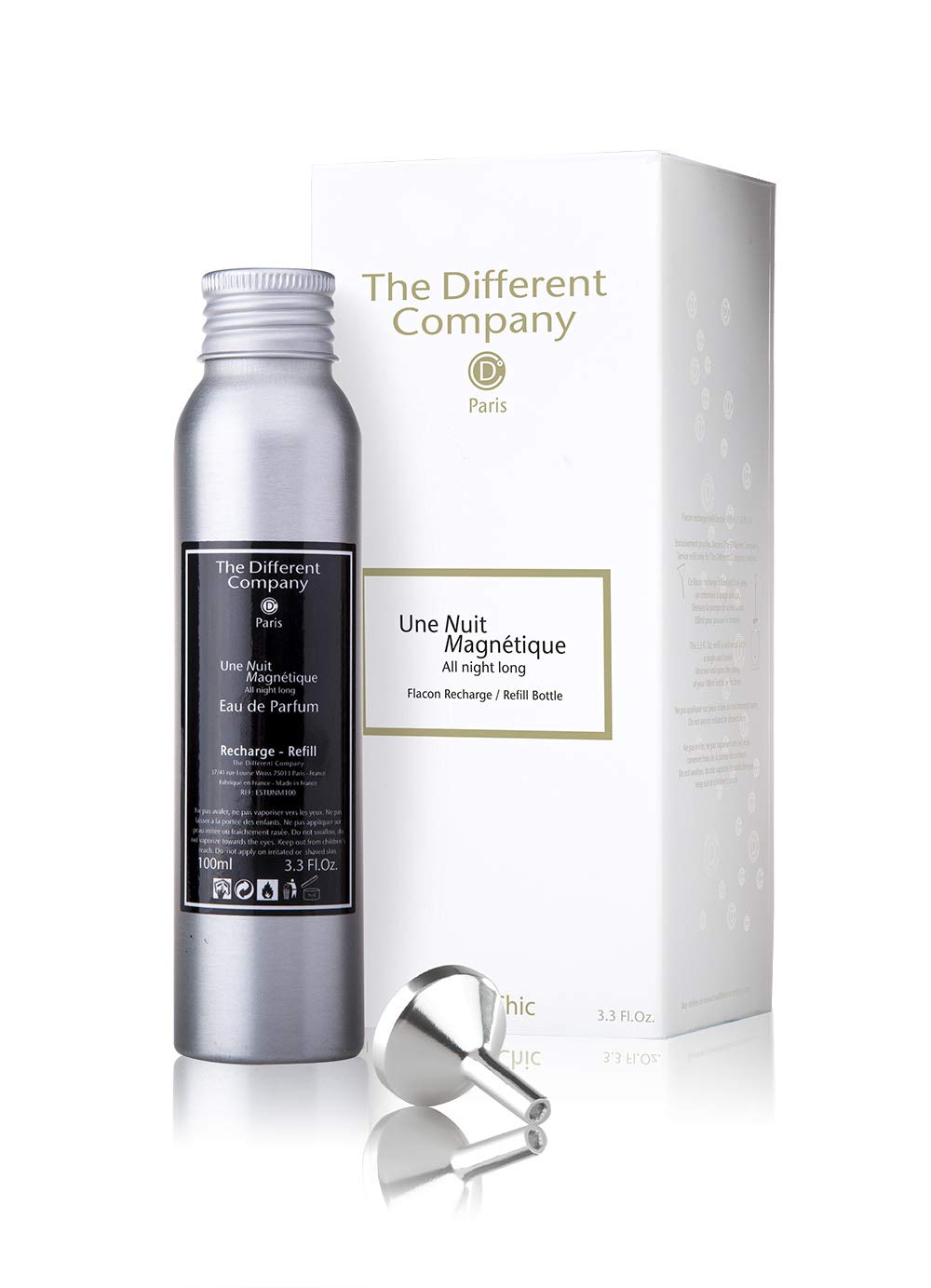 The Different Company - Una Notte Magnetica - All Night Long - Estratto Di Profumo - Floreale Ambra - Flacone Di Ricarica 100 Ml-image