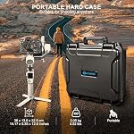 Lekufee Waterproof Hard Carrying Case for DJI RS 4 Mini, Combo, Gimbal Stabilizer, DJI Mic 3/2/Mic Mini, and More Accessories(Case Only)