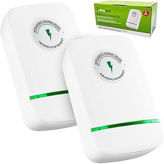STOPWATT Energy Saving Device, Smart Electicity Regulator Intelligent Electricity Saving Box Stop Wasting Electricity Esaver Watt Household Office Market US Plug 90V-250V 30KW (2 PCS)