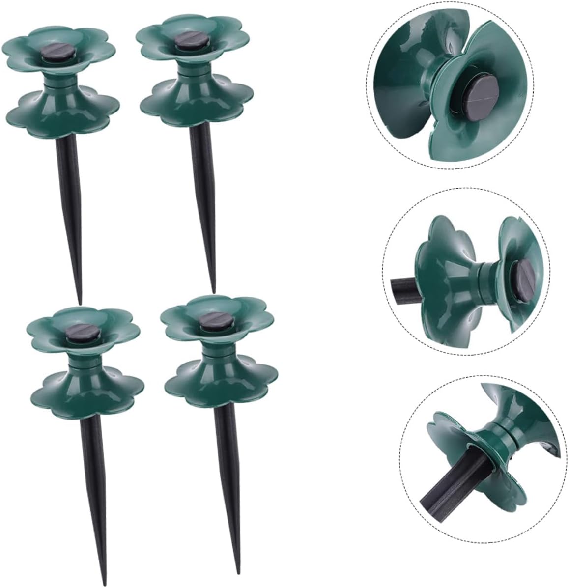 ibasenice Hose Garden Hose Garden Hose Guide Stakes Frog Hose Guide Ground Hose Guide Guide Spike Plastic Heavy Duty 4pcs
