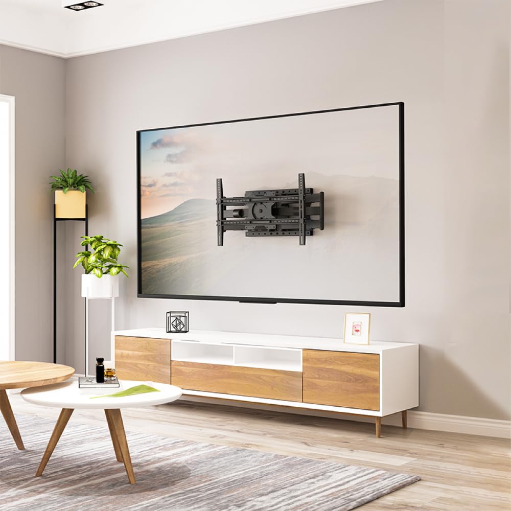 TiTon Double 80 cm TV-Wandhalterung, schwenken neigen rotierbar, 80kg VESA max.600x400