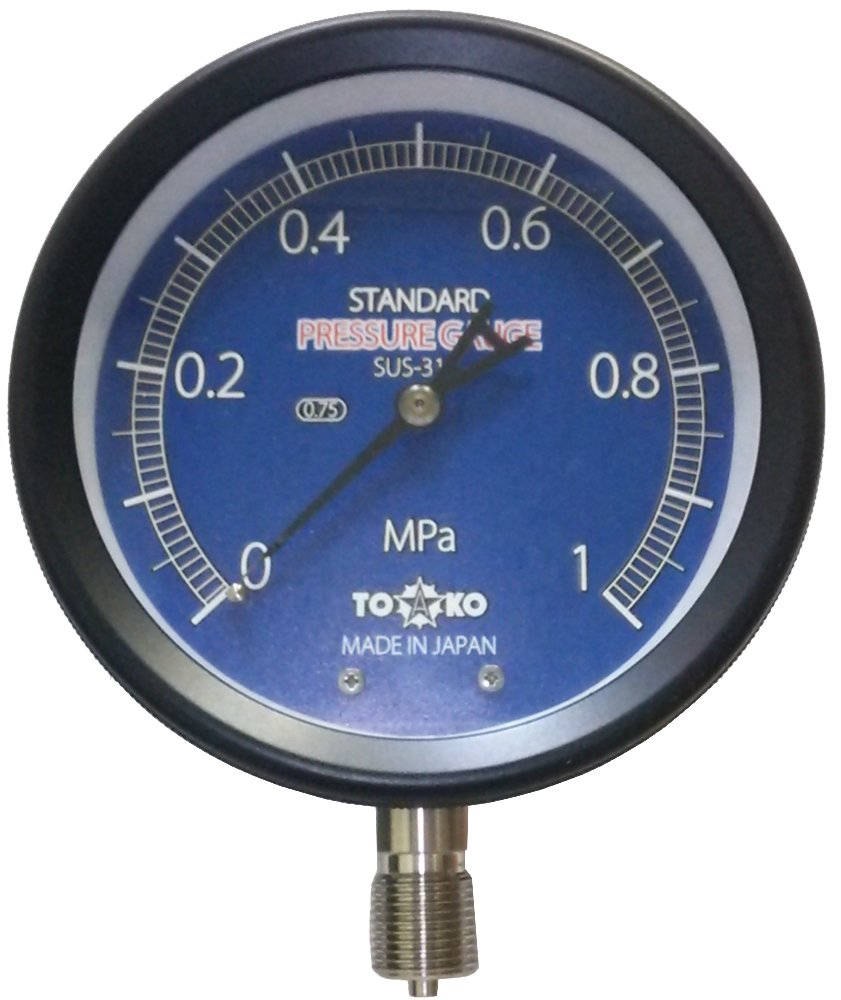 大阪モノレール　圧力計　珍品 Amazon | TOKO アルミケース標準圧力計 NAU G3/8 径100×1MPa | ゲージ
