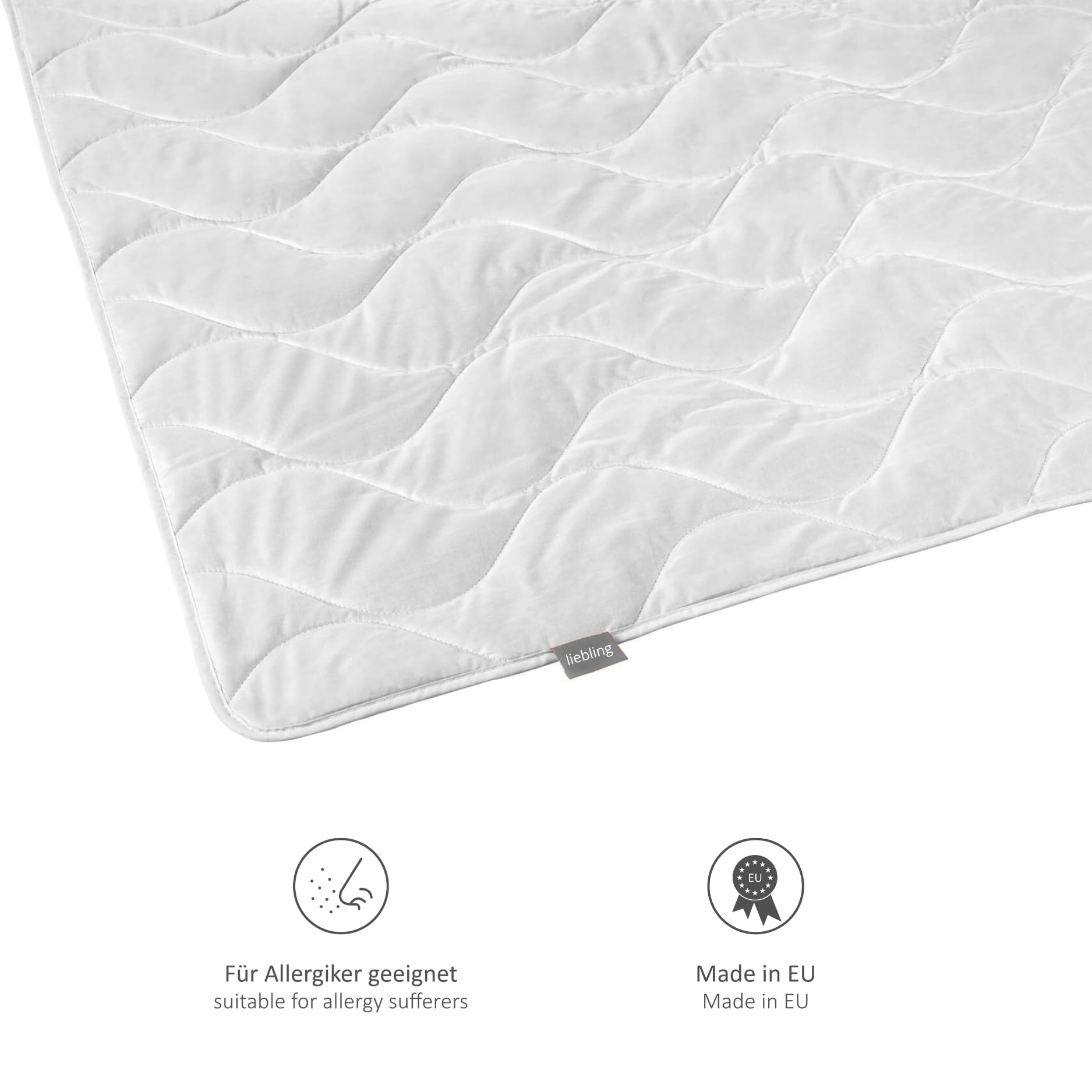 liebling Wildseide Sommerdecke 200x220 cm, Wildseidendecke, Sommerbettdecke | leichte Seidendecke 200 x 220 cm, Sommer Bettdecke, Seidenbettdecke, 100% Baumwolle, Made in EU, waschbar