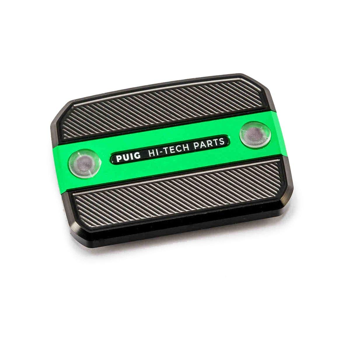 Protection de réservoir Puig 9499V alu anodisé design vert