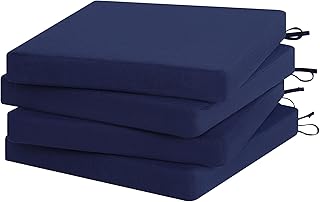 Favoyard Outdoor Chair Cushion Set of 4 Rainproof & Color Fade Resistant...