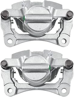 AutoShack BC6424PR Front Brake Calipers with Bracket Assembly Pair of 2 Driver and Passenger Side Replacement for 2013 2014 2015 2016 Dodge Dart 2015-2016 Chrysler 200 1.4L 2.0L 2.4L AWD FWD