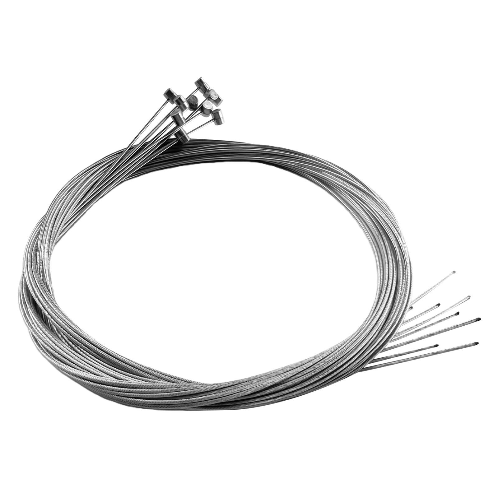10Pcs 1.75m Bicycle Brake Cables, Bike Brake Cable, Universal Standard Bicycle Brake Cable Replacement Accessories, Bicycle Front and Rear Brake Cable Set for Road Bike Mountain Bike