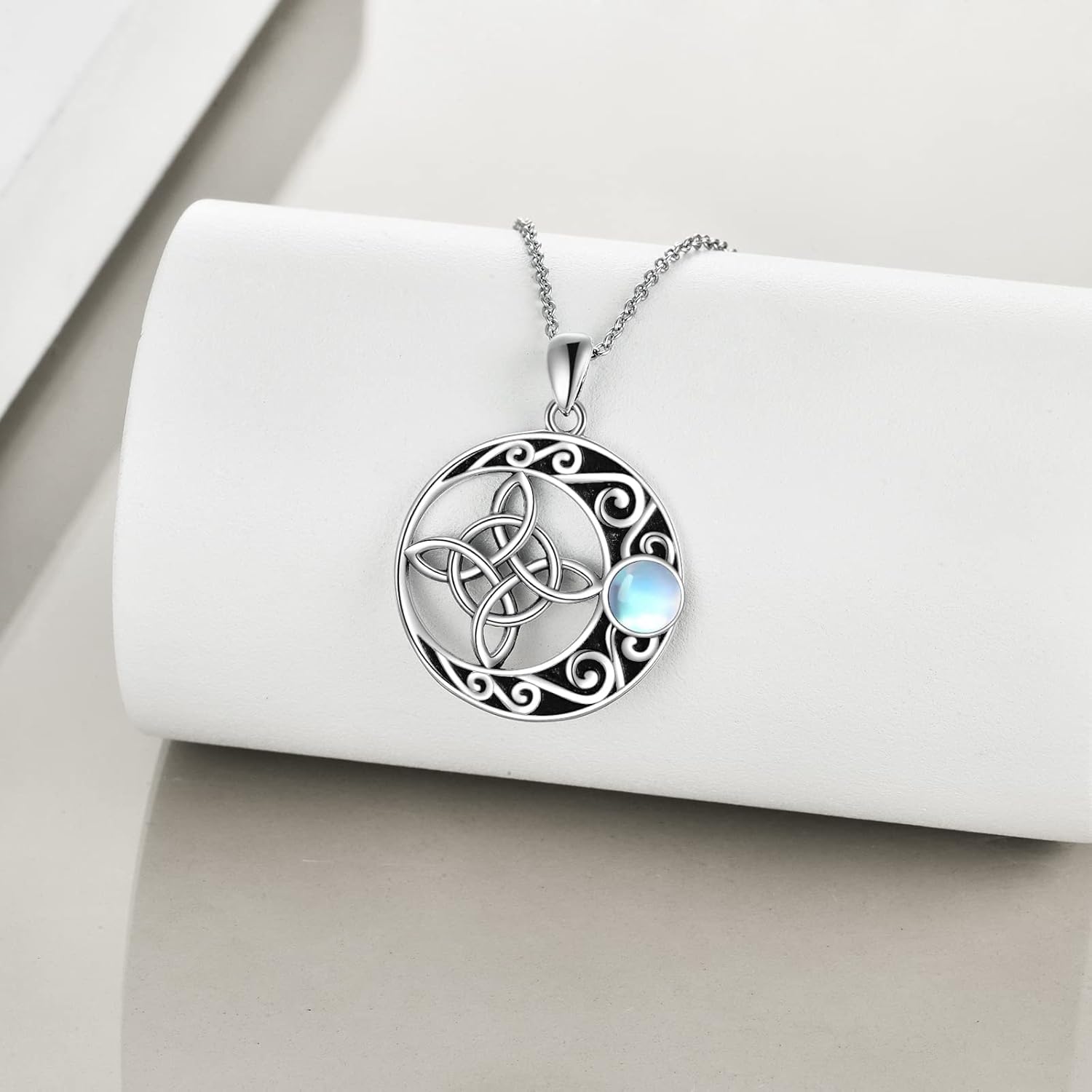 YFN Sterling Silver Irish Celtic Knot Triquetra Trinity Vintage Viking Jewelry for Women Men - Image 4