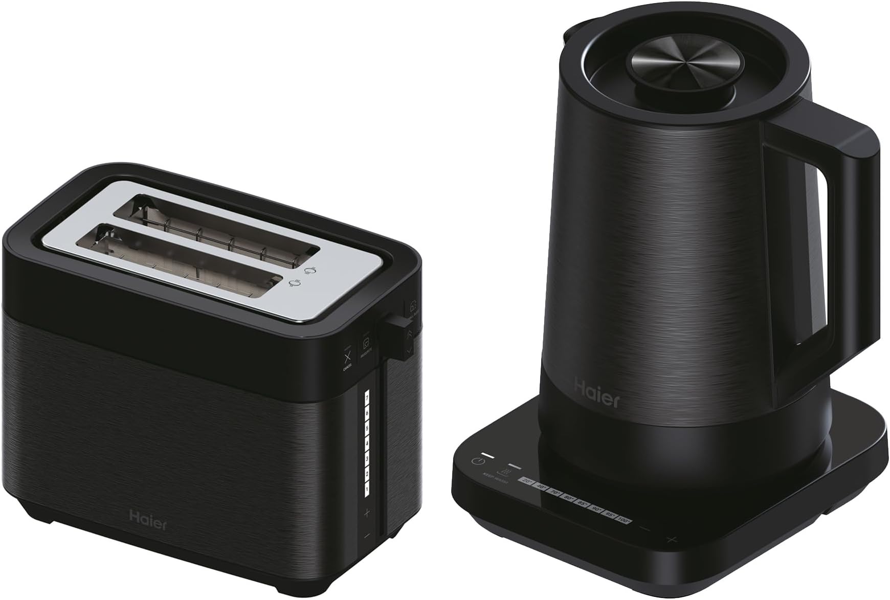 Haier Black Multifunctional Toaster & Kettle