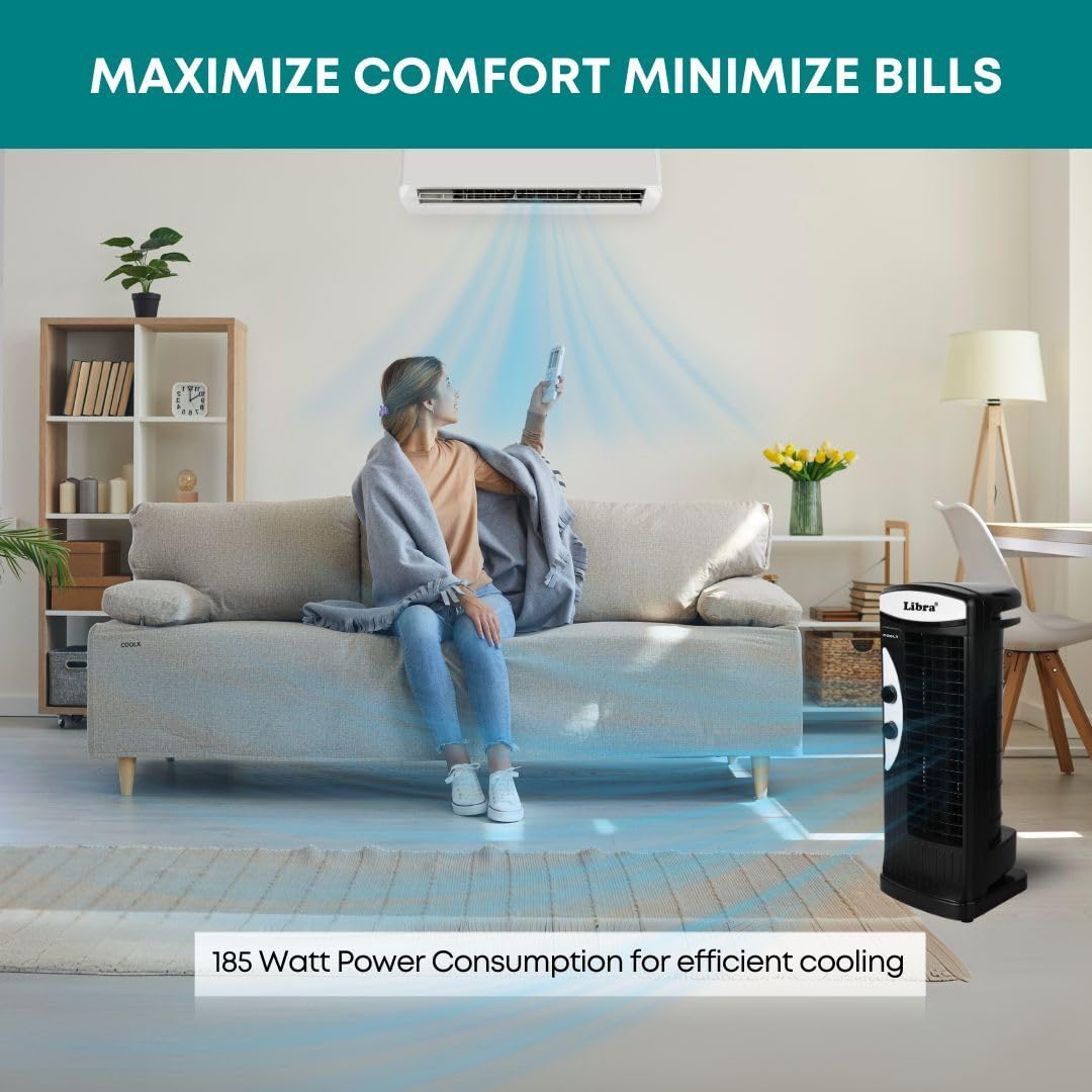Libra coolX Bladeless Tower Fan - Powerful Cooling -2 Libra coolX Bladeless Tower Fan - Powerful Cooling -2