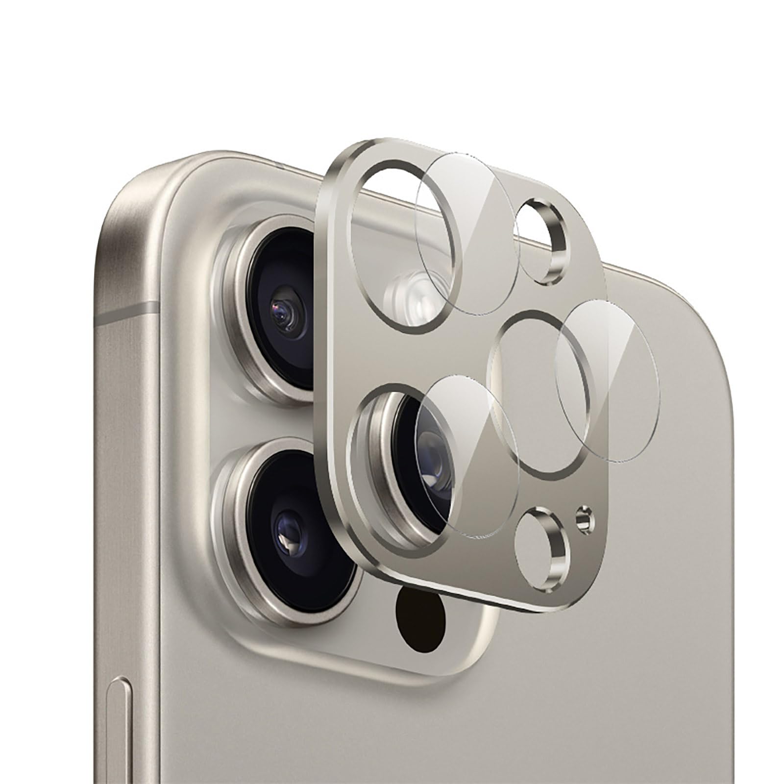 WHPXJY Pellicola Protettiva Per Fotocamera IPhone 15 Pro / Pro Max, Vetro Temperato Ultra HD 3 Pezzi, Anti Graffio, Adesione Forte, Compatibile Con Custodie