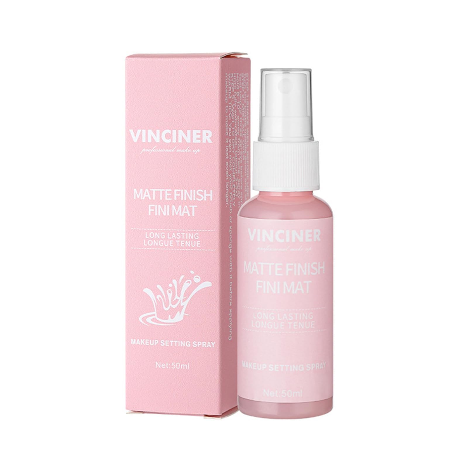 KASTWAVELong-lasting Makeup Setting Spray, Moisturizing & Waterproof Finish Mist, Lightweight Hydrating Sealant for All-Day Makeup Wear