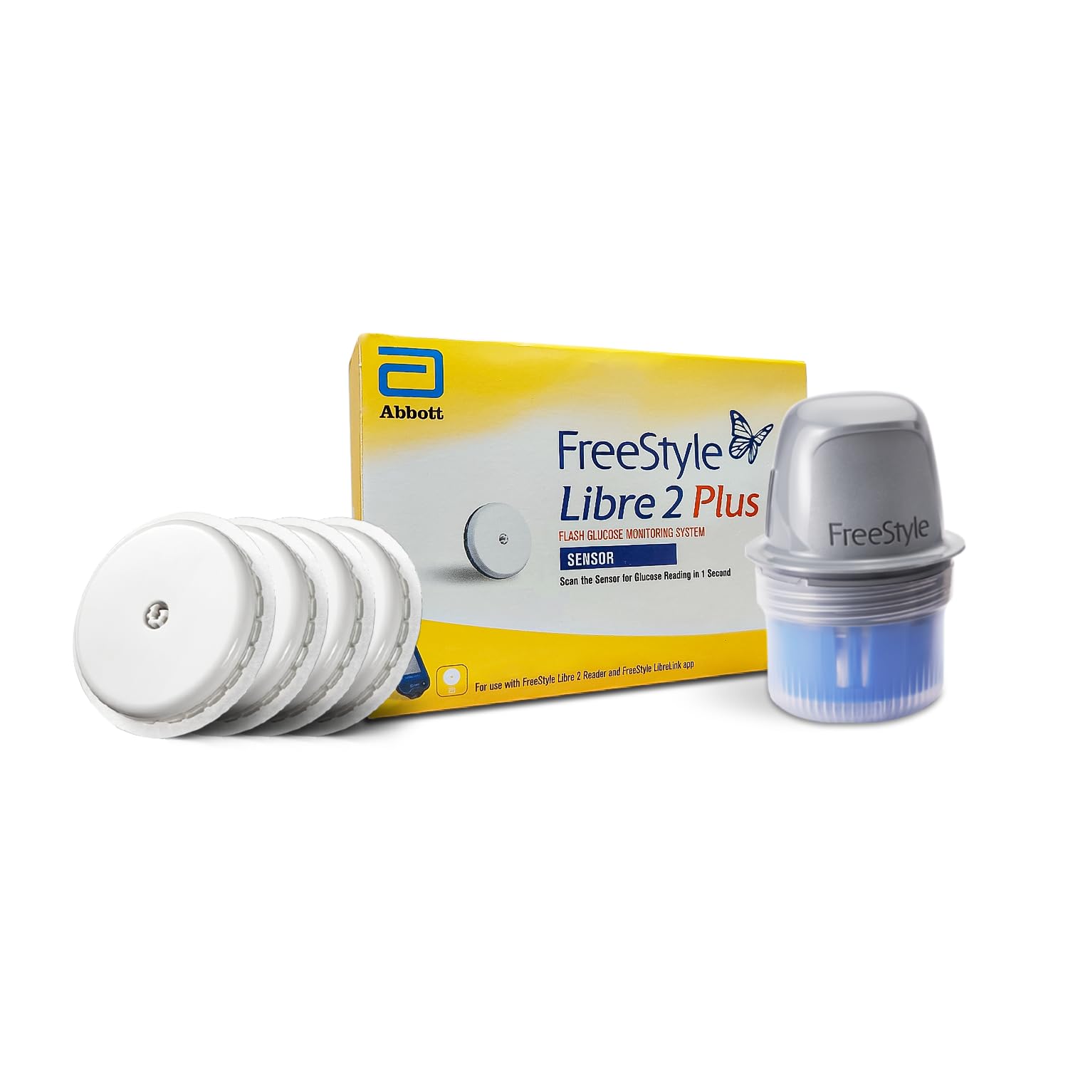 Abbott | FreeStyle Libre 2 Plus Sensor | Accurate Glucose Readings Every Minute | Helps Reduce HbA1c | Optional Alarms, No Finger Pricks | 15-Day Wear Per Sensor | The #1 CGM Worldwide | Pack of 4-image-19