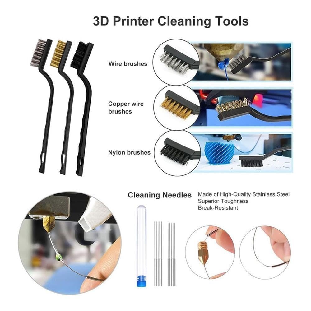 Kit de herramientas for impresora 3D, 30 Uds., juego de raspador de limpieza de resina FDM SLA for Ender 3
