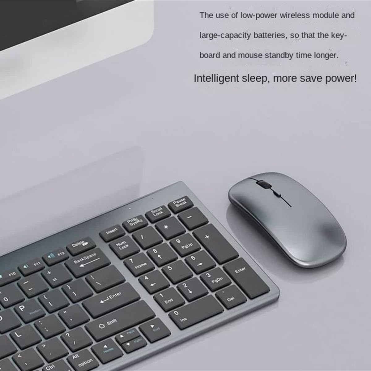 Klawiatura i Mysz do Gier, Zestaw Klawiatury I Myszy O Ergonomicznej Konstrukcji Podłącz I Graj Do Gier Biurowych Wodoszczelna Klawiatura i Mysz(White)