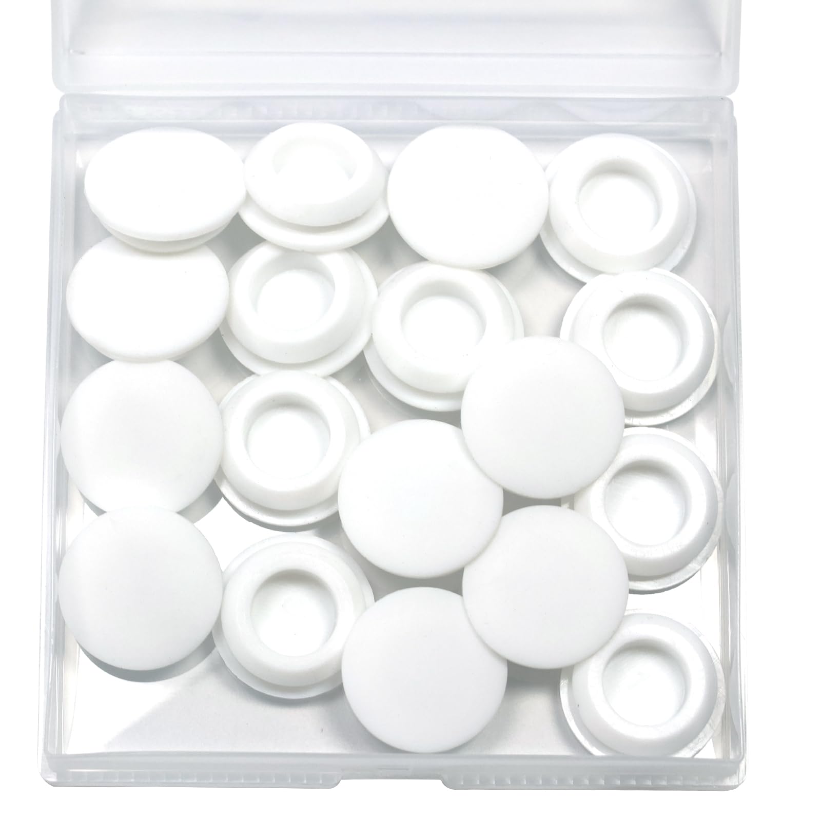 20Pcs 16 mm Silicone Rubber Plugs for 15.5-17.5mm (5/8"-11/16") Round Holes