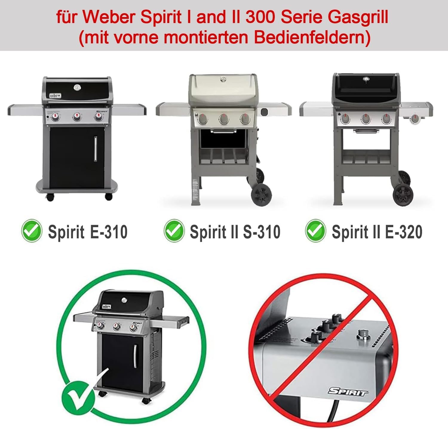 Weber Spirit 300 GS4 Spirit II 300 Series Flavorizer Bars 7636 Parts Replacement