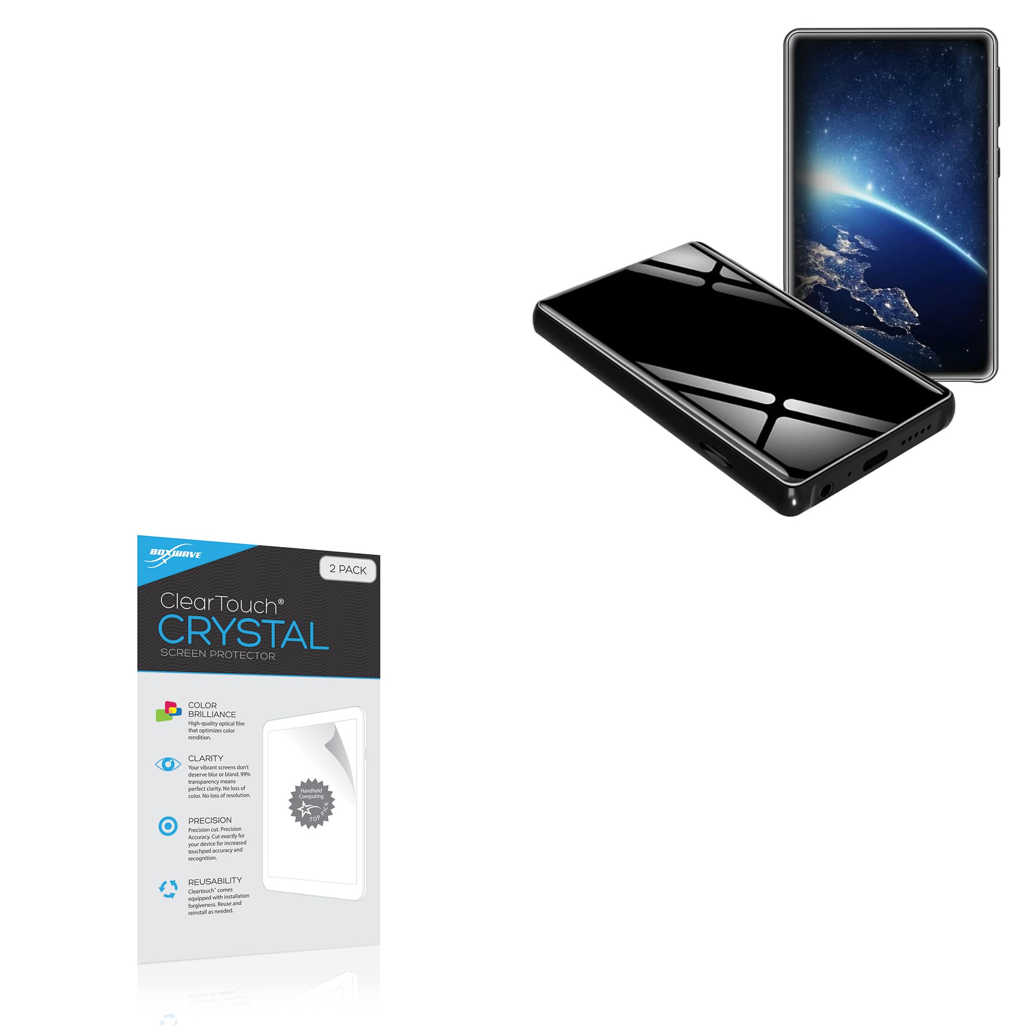 BoxWave Screen Protector Compatible With PtevSoh MP4 Player (32GB) - ClearTouch Crystal (2-Pack), HD Film Skin - Shields From Scratches