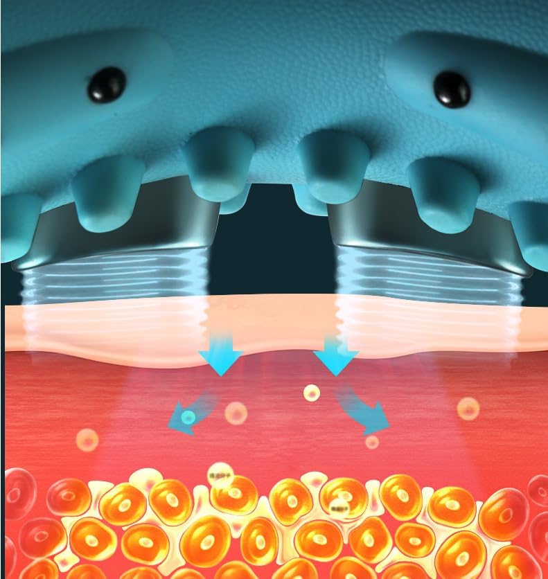 Miniatura 4 de Beloving Masajeador térmico 3 en 1 de cuello y hombros con pulso y vibración, intensidad ajustable, almohada de apoyo ergonómica para mayor