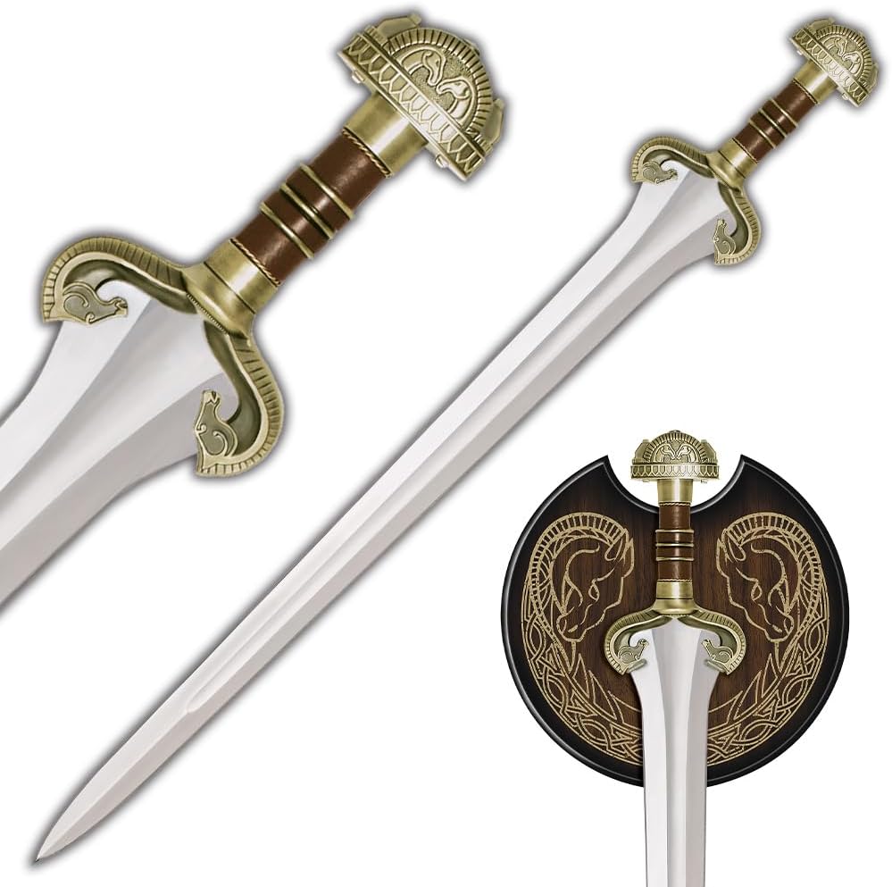 United Cutlery The Lord of The Rings Sword of Eowyn | Officially Licensed Replica | Stainless Steel Blade | Metal Handguard and Pommel | Cast Metal Hilt | LOTR Collectible for Display | Length 36 1/2"