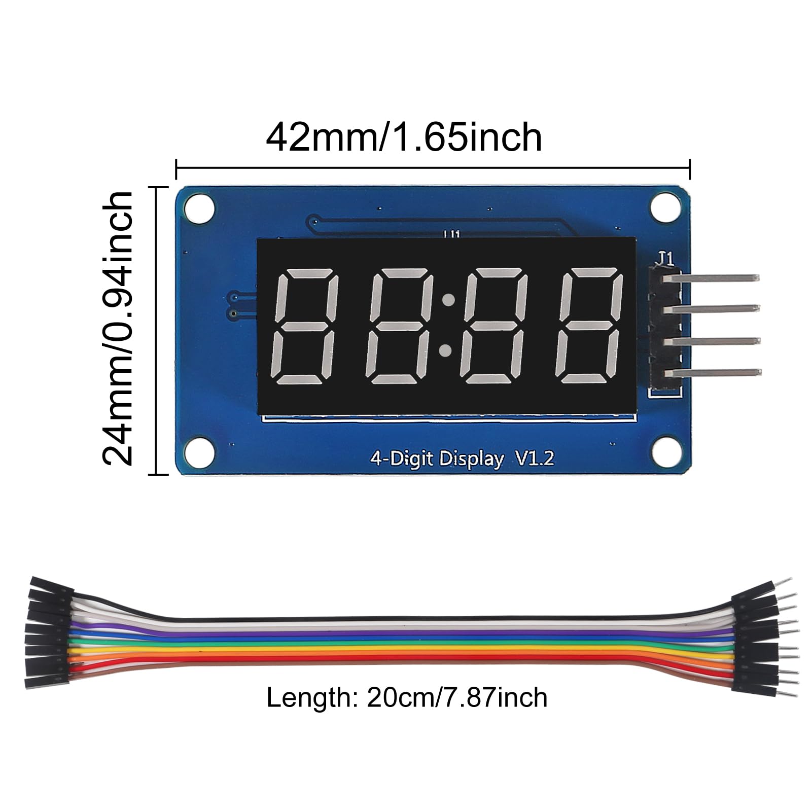 Amazon.com: 6pcs 4 Digit 7 Segment Digital Tube LED Display Board