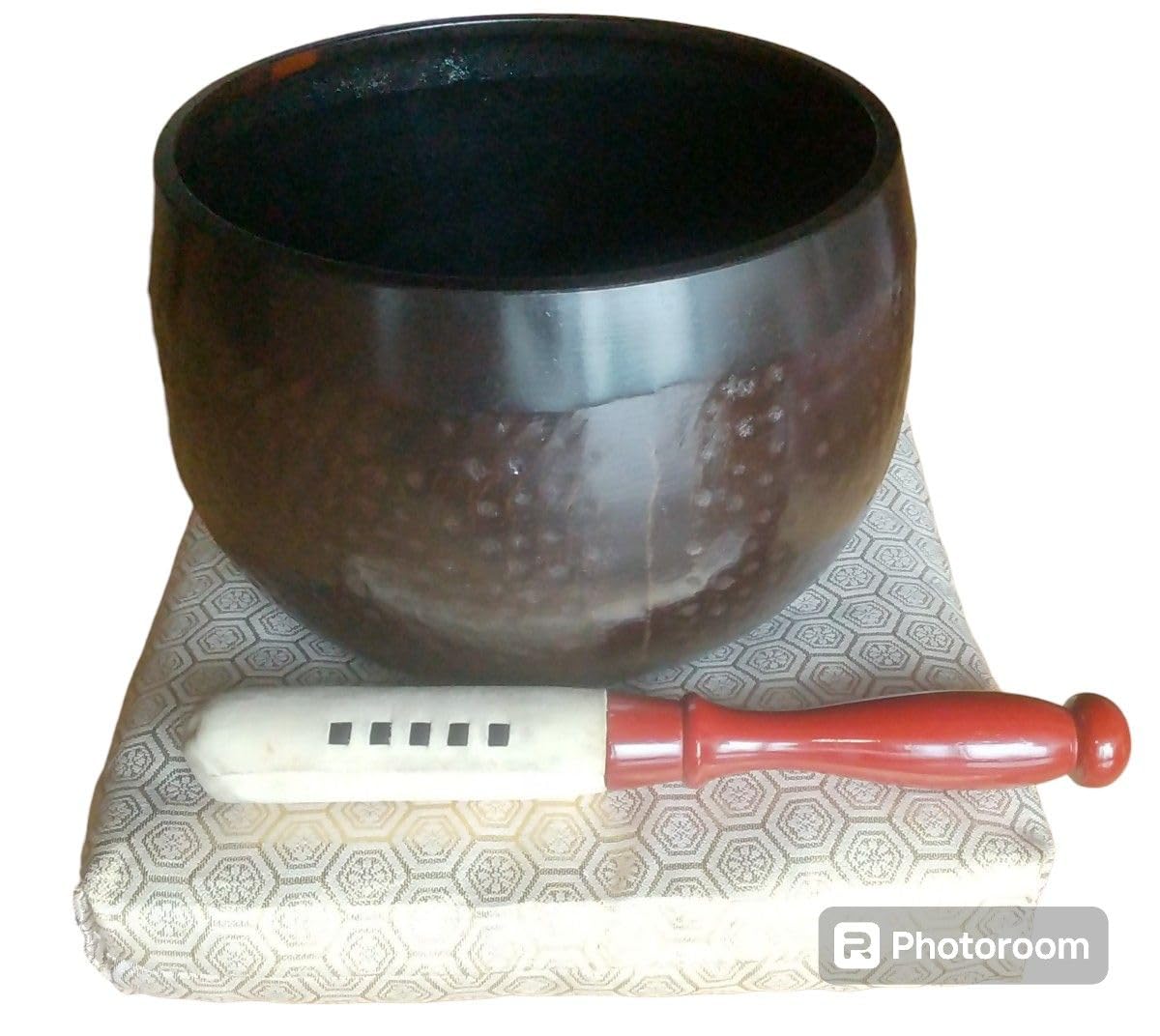 仏具 おりん 7号 21cm 座布団 りん棒 【手打】 大徳寺 リン 3点セット