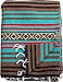 El Paso Designs Peyote Hippie Blanket . Classic Mexican Style Falsa Stripe Pattern in Vivid Peyote Colors. Throw, Bed, Tapestry, or Yoga Blanket. Hand Woven Acrylic, 57" x 74" (Peyote 11)